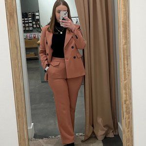 Deluc Pink Blazer with black buttons